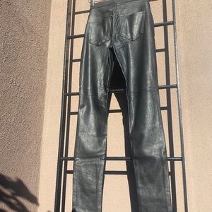H&M Black Faux Leather Pants